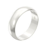 Silver 5mm Wedding Band