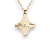 Primrose Flower Pendant Necklace 