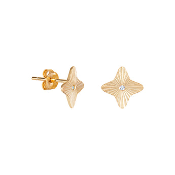 Primrose Flower Stud Earrings