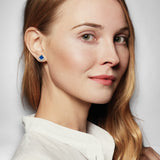 Princess Cut Sapphire Cubic Zirconia Earrings