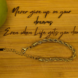 Amnesia Jewellery | Gold Plated Stainless Twisted Rope Bracelet