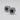 925 Sterling Silver Sapphire Cubic Zirconia Halo Stud Earrings