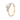 18ct Gold Plated, Sterling Silver Scarlett Cubic Zirconia Statement Ring