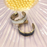 Amnesia Jewellery | Gold Plated Stainless Steel Serene Wave Ring