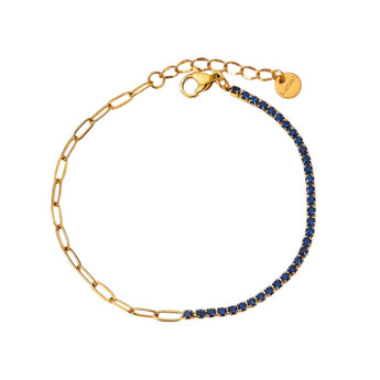 Amnesia Jewellery | Gold Plated Cubic Zirconia Shania Tennis Bracelet