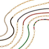 Amnesia Jewellery | Gold Plated Cubic Zirconia Shania Tennis Bracelet