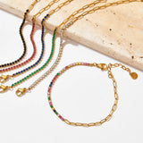 Amnesia Jewellery | Gold Plated Cubic Zirconia Shania Tennis Bracelet