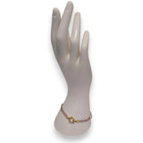 Amnesia Jewellery | Gold Plated Stainless Steel Sharna Paperclip Chain Bracelet. Our Sharna twisted paperclip bracelet is made from gold plated stainless steel with purple enamel decoration and sailors clasp. Tarnish Free and Waterproof. Shop now for quality Jewellery/Jewelry!