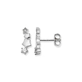 Shooting Star Cubic Zirconia Detail Earrings