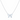 925 Sterling Silver Cubic Zirconia Bow Necklace