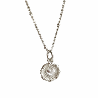 Sterling Silver Dainty Heart Pendant Necklace