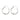 Sterling Silver Hoop Earrings with Cubic Zirconia