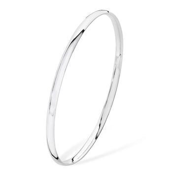 Sterling Silver 4mm Polished Bangle Bracelet