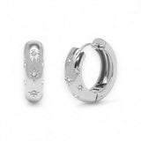 Amnesia Jewellery | Gold Plated Stainless Starry Night Huggie Hoops