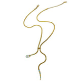 Amnesia Jewellery | Snake Necklace - 18ct Gold Plated Stainless Steel