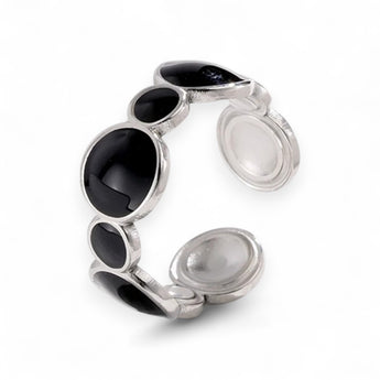 Amnesia Jewellery | Gold Plated Stainless Steel Solar Kiss Ring. Our gold plated Solar Kiss Ring with its unique multi circular design design is perfect for wearing on its own or to stack up with other gold plated rings. Tarnish Free and Waterproof. Shop now for quality Jewellery/Jewelry!