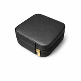 Square Jewellery Travel Box Black