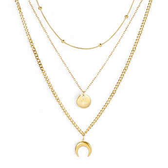 Amnesia Jewellery | Gold Plated Starlight Layered Necklace