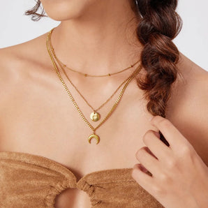 Amnesia Jewellery | Gold Plated Starlight Layered Necklace