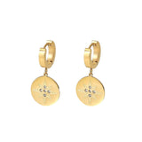 Amnesia Jewellery | Gold Plated Stainless Starry Night Huggie Hoops