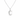 Sterling Silver CZ Initial Pendant Necklace C