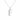 Sterling Silver CZ Initial Pendant Necklace F