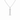 Sterling Silver CZ Initial Pendant Necklace I