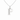 Sterling Silver CZ Initial Pendant Necklace P
