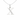 Sterling Silver CZ Initial Pendant Necklace X