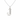 Sterling Silver CZ Initial Pendant Necklace J