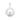 Sterling Silver December Birthstone Claddagh Pendant for Silver Necklaces with Blue Topaz Cubic Zirconia Heart