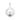 Sterling Silver June Birthstone Claddagh Pendant for silver Necklaces with Purple Alexandrite Cubic Zirconia Heart Detail