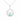 Sterling Silver December Birthstone Claddagh Pendant Necklace with Blue Topaz Cubic Zirconia Heart