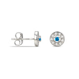 Sterling Silver December Cubic Zirconia Birthstone Stud Earrings