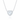 925 Sterling Silver Elegant Cubic Zirconia Heart Necklace