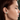 Urban Pizazz Model Wearing 925 Sterling Silver Emerald Halo Cubic Zirconia Stud Earrings
