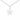 Sterling Silver Open Flower CZ Pendant Necklace