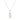 Sterling Silver Pearl and Cubic Zirconia Drop Pendant Necklace