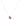 925 Sterling Silver Pretty In Pink Necklace With Pink & Purple Cubic Zirconia Details