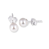 SSterling Silver Pearl Stud Earrings