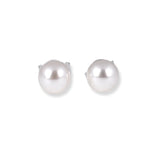 Sterling Silver Pearl Stud Earrings