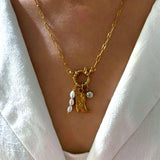 Amnesia Jewellery | Gold Plated Stainless Texas Paperclip Necklace