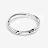 Sterling Silver Triple Interlocked Bangle Set