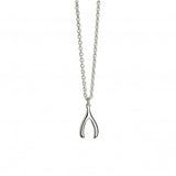 Silver Wishbone Necklace