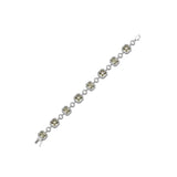 Yellow Topaz Cubic Zirconia Luxury Silver Bracelet