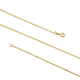 gold plated curb chain for pendants
