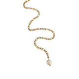 Amnesia Jewellery | Gold Plated stainless steel anklet with pearl