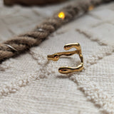 Amnesia Jewellery | Gold Plated Stainless Steel Simone Irregular Ring