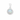 Sterling Silver Opal and CZ Halo Pendant Necklace